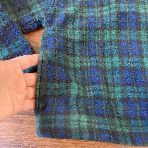 Izod plaid fleece quarter zip pullover size 5/6 - Picture 5 of 6